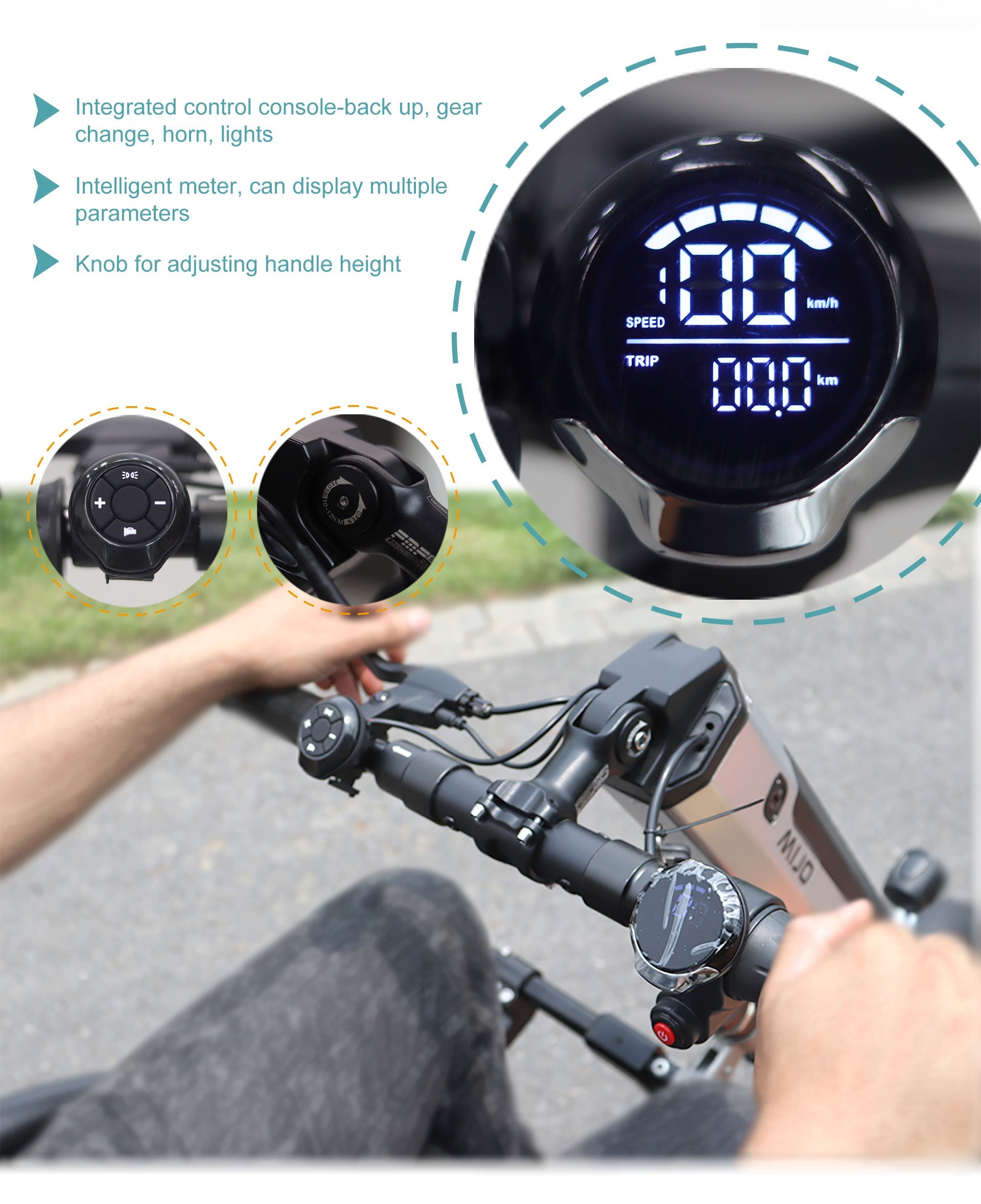 Commuter 36v 12" Electric Handbike Handcycle for Manual Wheelchairs - Inclusive Inc