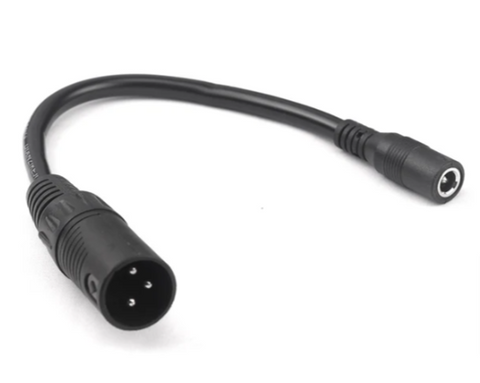 Electric wheelchair 3-Pin charging socket to DC 5.5x2.1mm Female 6in wire