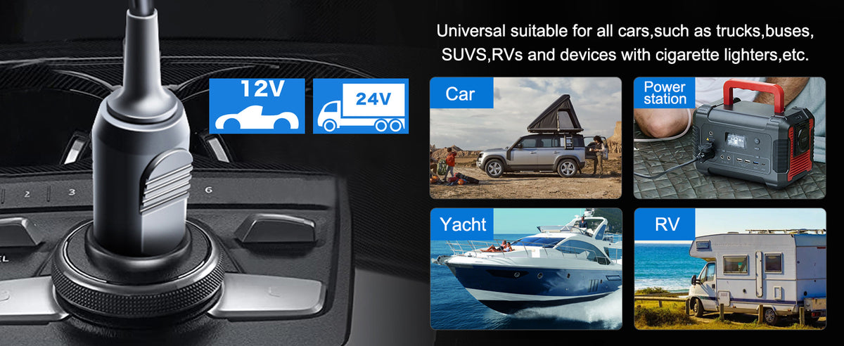 Power2Go v2 DC-Direct CPAP or BiPAP Power Supply from Wheelchair or any Boat, RV, Van, Truck- 12v 8.3a 100w out - Inclusive Inc