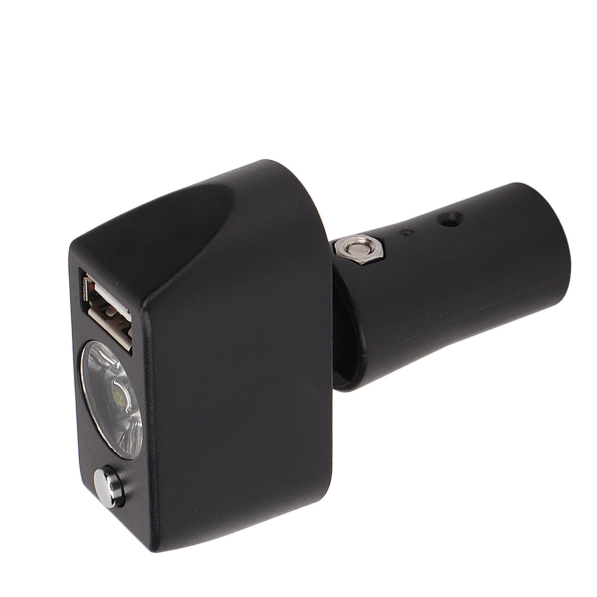 Power2Go Smartphone USB Charger and LED Light for Electric Wheelchair - With coil retractable cord - Inclusive Inc