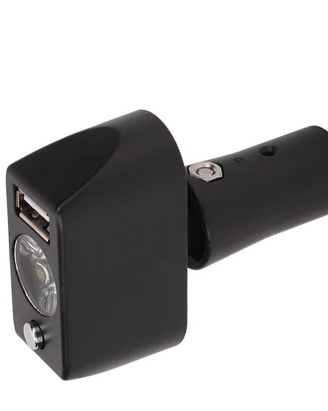 Power2Go Smartphone USB Charger and LED Light for Electric Wheelchair - With coil retractable cord - Inclusive Inc