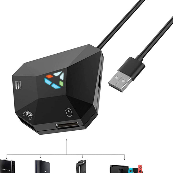 Remappable Mouse & Keyboard to Game Controller for PS4, PS3, Xbox One, 360, Nintendo Switch - Inclusive Inc
