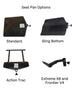 Seat Pan for Powershooter, Sharpshooter, Crossbow and Fishing Rod Holder - Inclusive Inc