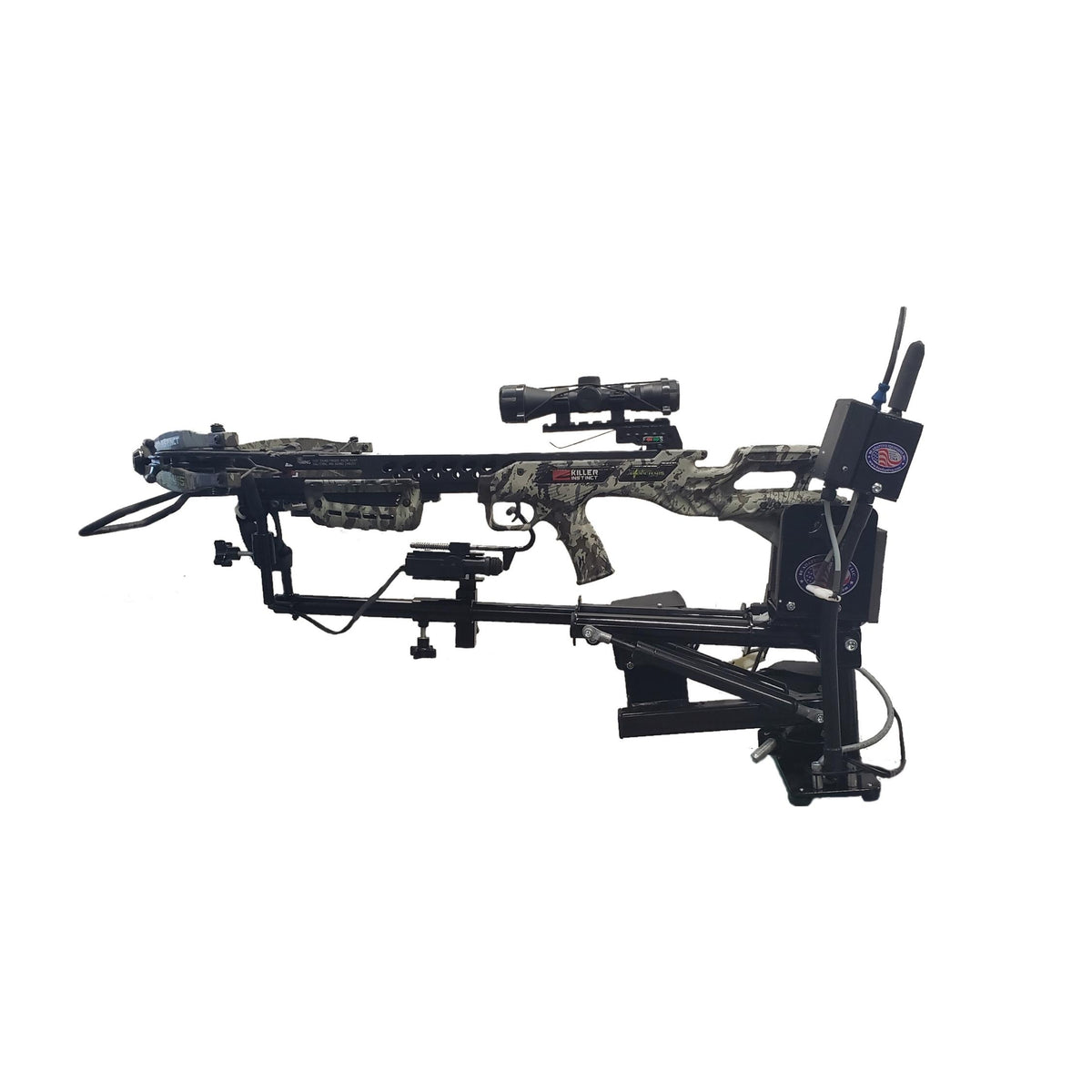 C1-C5 क्वाड्रिप्लेगिक्स के लिए PowerShooter संचालित गन माउंट PKG