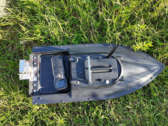 Fish Hunter Drone Fishing Boat - adaptive fishing alternative to casting - optional GPS Autopilot + Sonar Depth & Fish Finder - Inclusive Inc