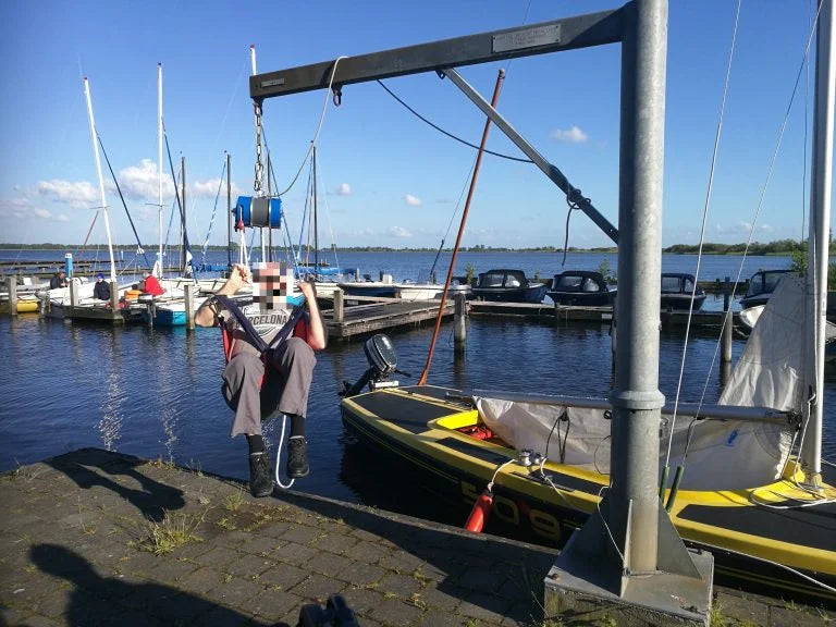 Mastlift Manual Powered Patient Lift - designed by Pro Sailors - Inclusive Inc