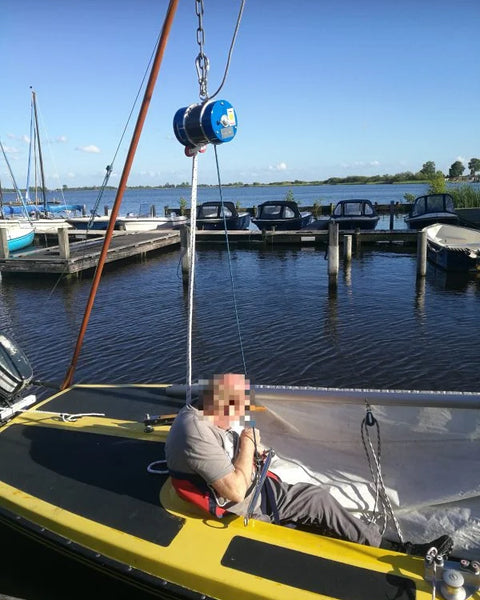 Mastlift Manual Powered Patient Lift - designed by Pro Sailors - Inclusive Inc