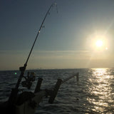 One-Handed Fishing Bundle - Electric Variable-Speed Fishing Reel, Controls, Li-Battery, Graphite Rod, & Tackle - Inclusive Inc