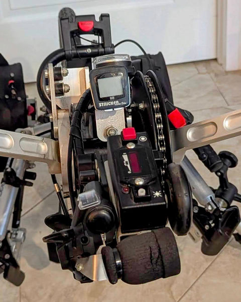 Stricker Quadriplegic Power-Assist Manual Wheelchair Attachable Handcycle (FREE DHL Shipping Worldwide)