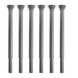 Height Adjustable Desk or Table Legs - Silver - Inclusive Inc