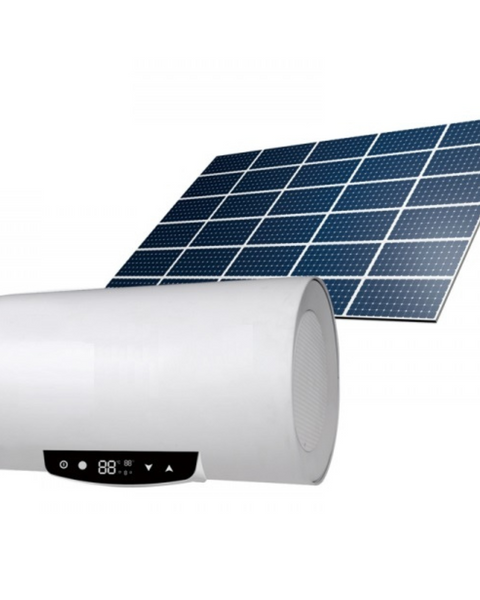 Calentador de agua híbrido de almacenamiento de energía térmica de DC -directo - Solar PV o 48V DC + Simultáneo 240V/120V CA