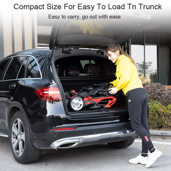 Silla de ruedas de litio plegable de fibra de carbono JBH