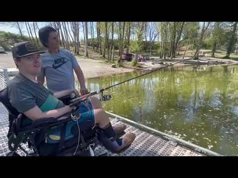 Soporte de caña de pesca en silla de ruedas-Hooker Free Free Self-Self-Self-Self-Selfing On Hands