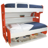 DIY Double-Decker Twin over Twin (Single) Do-It-Yourself Mechanism, Plans Drawings, & Assembly Instructions - Broadened Horizons Direct