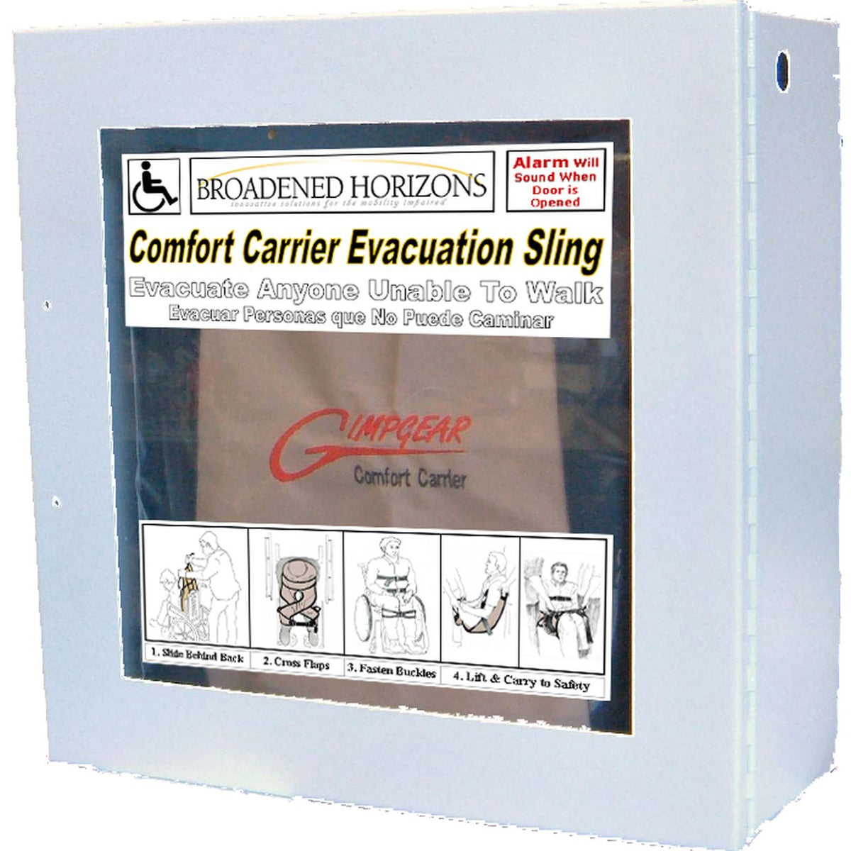 Comfort Carrier Evacuation Wall Cabinet - Broadened Horizons Direct
