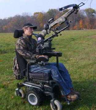Powershooter Powered Gun Mount Pkg for C1-C5 Quadraplegics - Broadened Horizons Direct