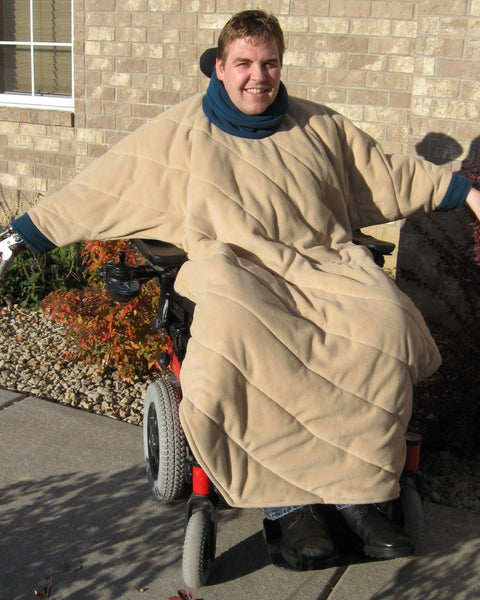 Comfort Coat Polartec Microfiber Fleece Wheelchair Poncho - Broadened Horizons Direct