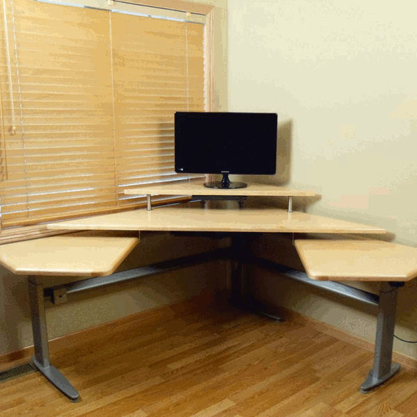 The Maverick Command Center Powered Height Adjustable Workstation Package & FREE USA SHIPPING - Broadened Horizons Direct