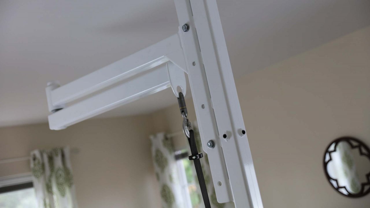 Órbita de transferencia de pacientes giratorios Arm 5 'Alternativa de alcance al elevador de techo para habitaciones pequeñas, casas rodantes, baño descontinuado