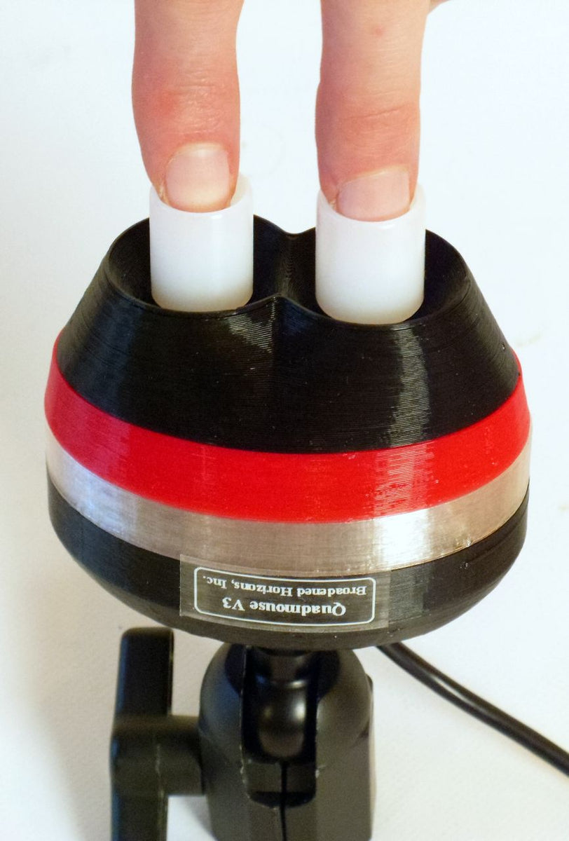 QuadMouse  Fingertip or Tongue Cup Concave Joystick Extension (Set of 2) - Broadened Horizons Direct