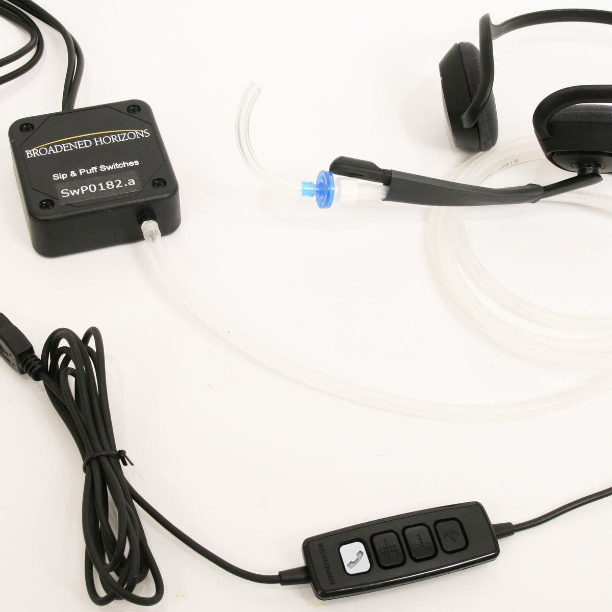 Sip-n-Puff Over-the-Head USB Headset and Switches for PC/Mac/Wii/PS3 - Broadened Horizons Direct