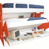 DIY Double-Decker Twin over Twin (Single) Do-It-Yourself Mechanism, Plans Drawings, & Assembly Instructions - Broadened Horizons Direct