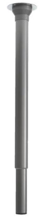 Manual Height Adjustable Desk or Table Legs Silver - Broadened Horizons Direct