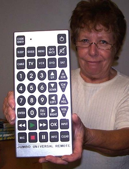 Limited Dexterity or Vision Big Button Universal Remote - Broadened Horizons Direct