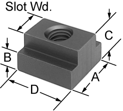 Wheelchair 3/8in Slide Track T-Slot Nut - Broadened Horizons Direct