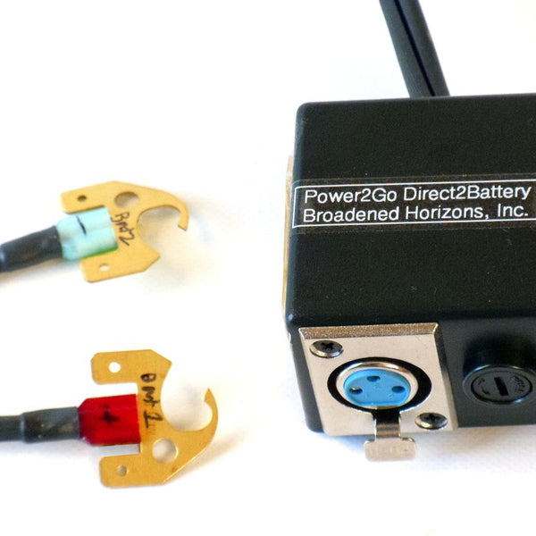 Power2Go 2nd Charging Socket Cable Kit - Goes Direct to Wheelchair Battery - Broadened Horizons Direct