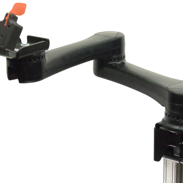 Mount'n Mover Dual Arm or Single Arm Mounts with Locking Tilt and Quick Release Plate
