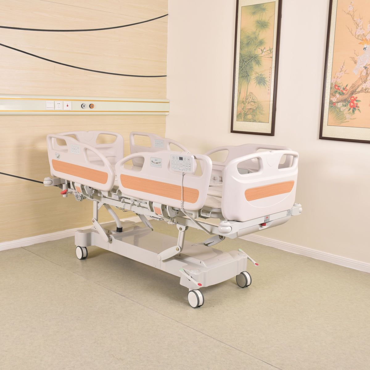 Horizonal Lateral Rotation 5 Function Hospital Bed with 33 x 77 inch Mattress - FREE Continental USA Shipping - Broadened Horizons Direct