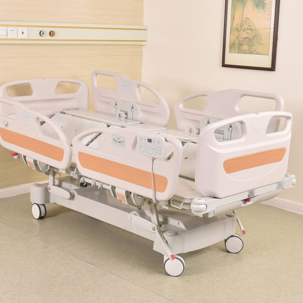 Horizonal Lateral Rotation 5 Function Hospital Bed with 33 x 77 inch Mattress - FREE Continental USA Shipping - Broadened Horizons Direct