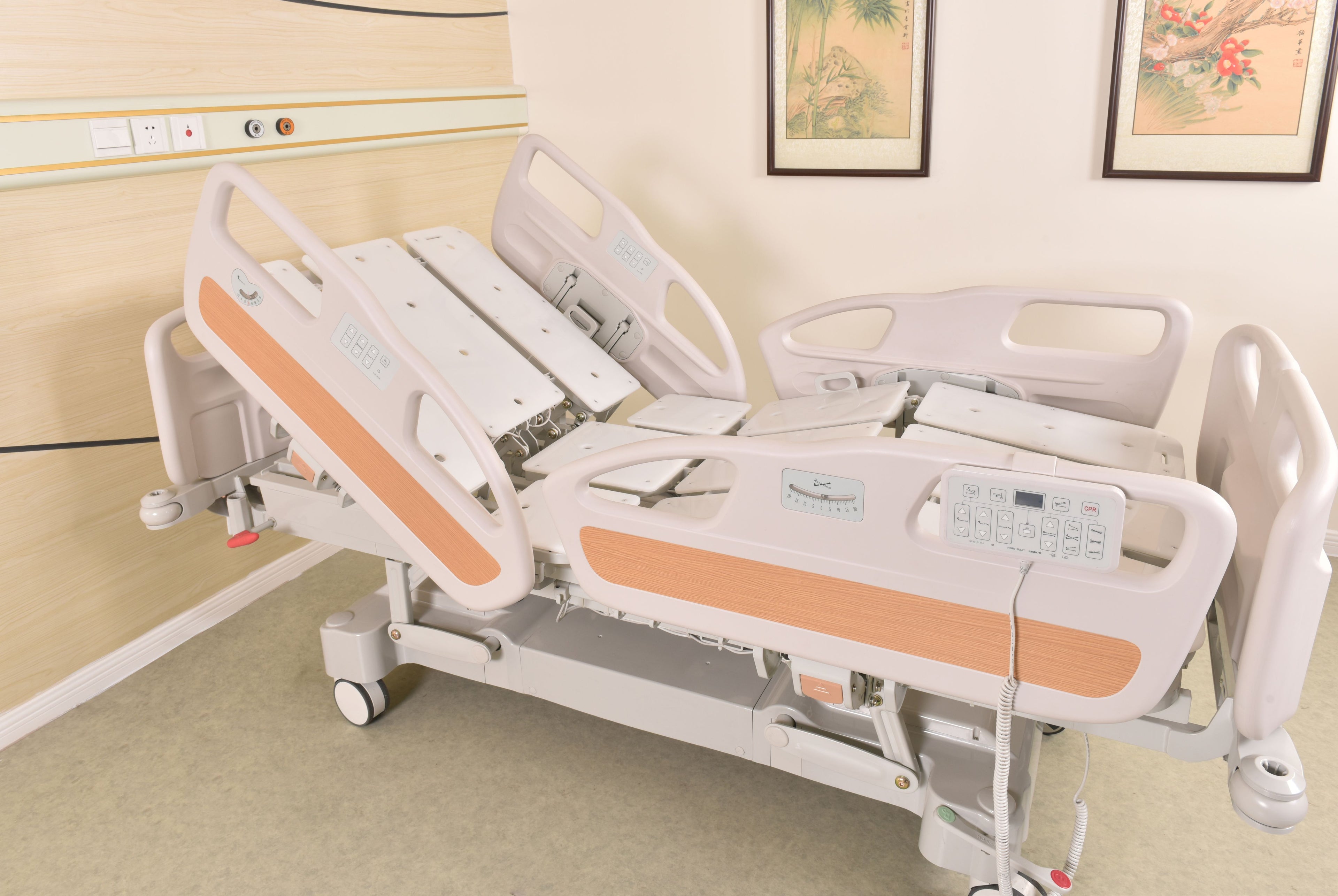 Horizonal Lateral Rotation 5 Function Hospital Bed with 33 x 77 inch Mattress - FREE Continental USA Shipping - Broadened Horizons Direct