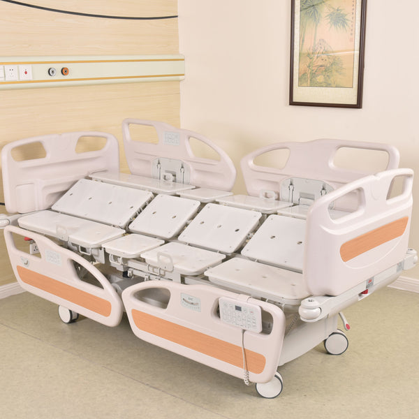 Horizonal Lateral Rotation 5 Function Hospital Bed with 33 x 77 inch Mattress - FREE Continental USA Shipping - Broadened Horizons Direct