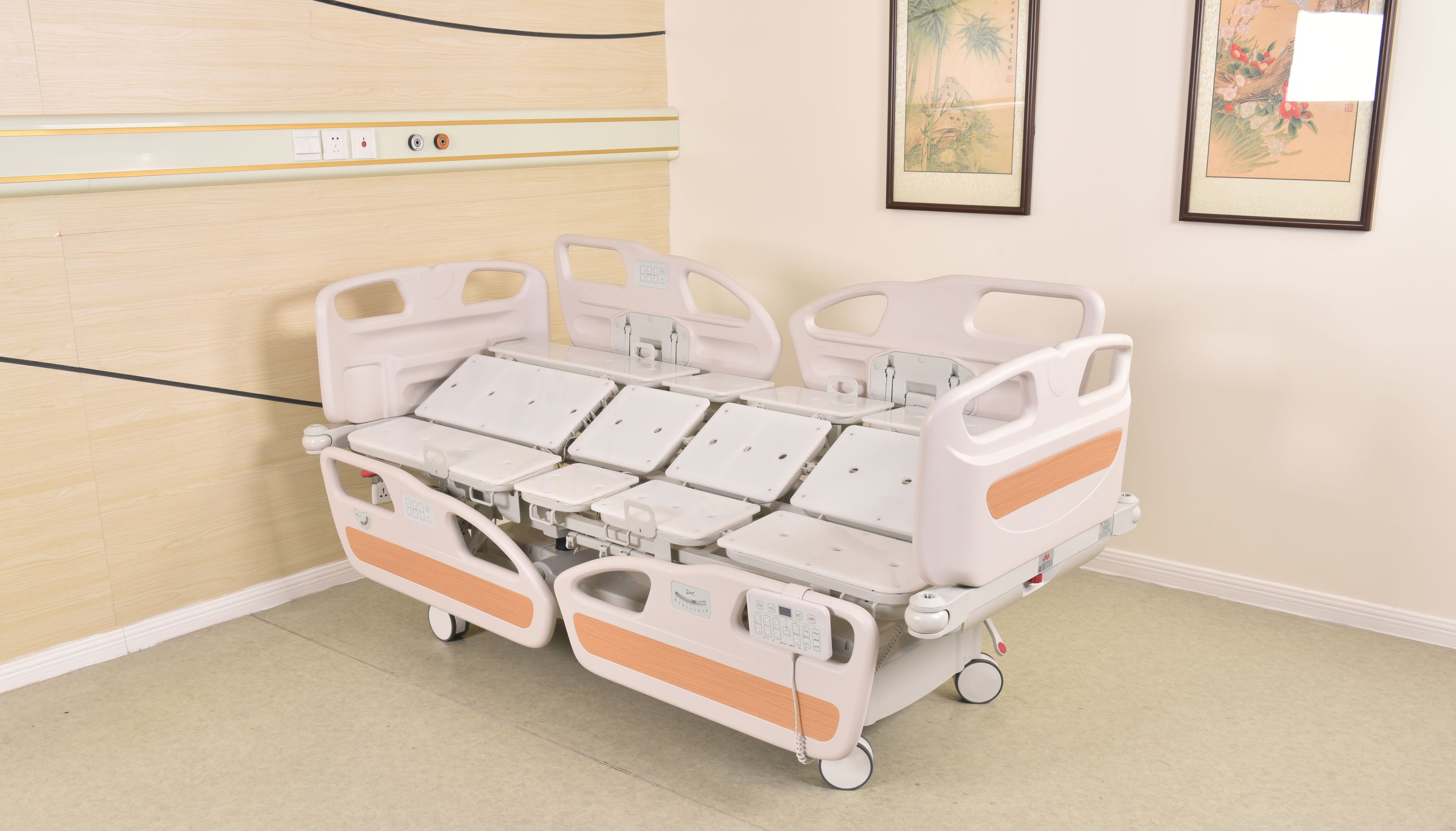 Horizonal Lateral Rotation 5 Function Hospital Bed with 33 x 77 inch Mattress - FREE Continental USA Shipping - Broadened Horizons Direct
