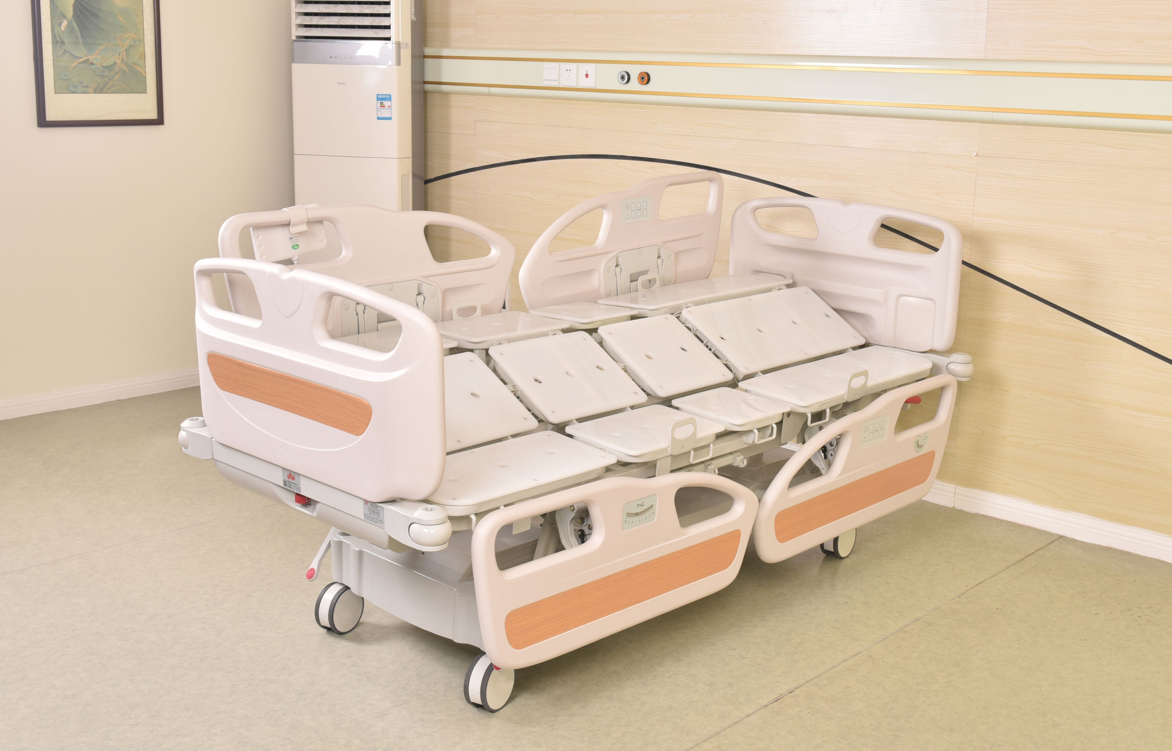 Horizonal Lateral Rotation 5 Function Hospital Bed with 33 x 77 inch Mattress - FREE Continental USA Shipping - Broadened Horizons Direct