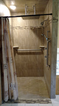 Mark Felling Roll-in Shower Design With Rainfall Showerhead