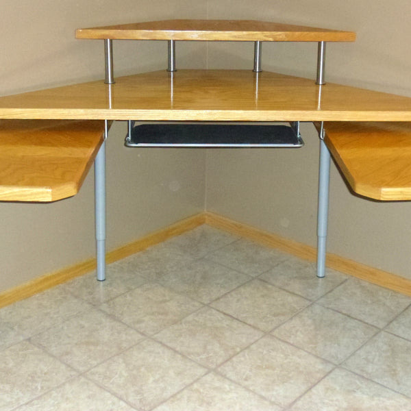 Maverick Corner Wheelchair Desk with six height adjustable legs