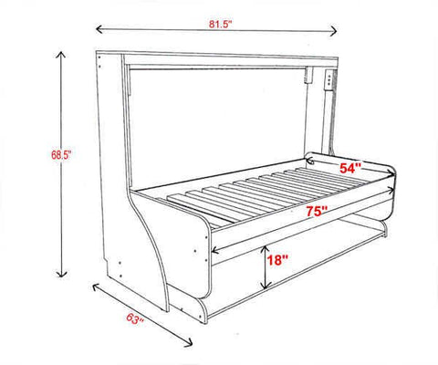 Full (Double) or Queen HiddenBed M2 Mechanism Kit - Broadened Horizons Direct