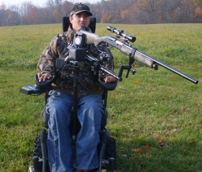 Powershooter Powered Gun Mount Pkg for C1-C5 Quadraplegics - Broadened Horizons Direct