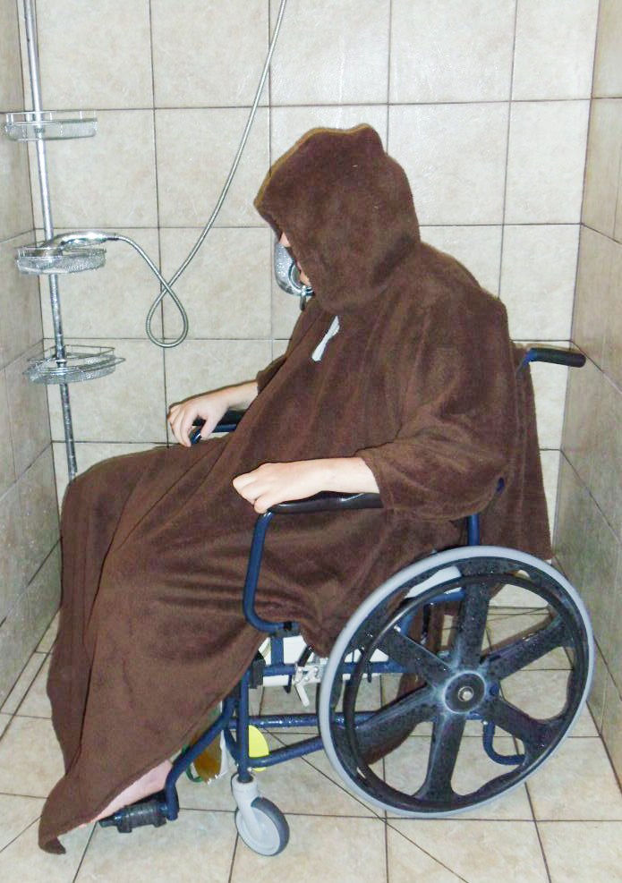 Comfort Robe - Bathroom Privacy & Comfort for Wheelchairs - Broadened Horizons Direct