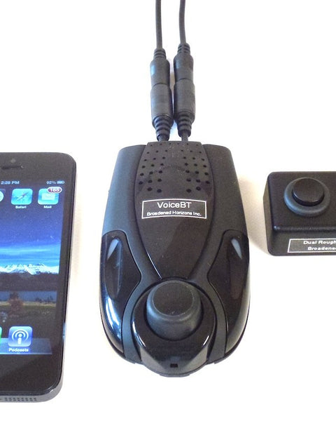VoiceBT Switch Enabled Bluetooth Speakerphone Cell Phone Voice Dialer - Broadened Horizons Direct