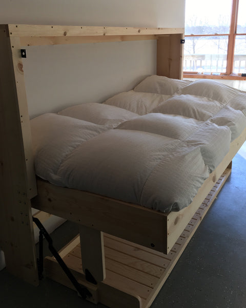 Contemporary Rustic HiddenBed from Solid Pine - Broadened Horizons Direct