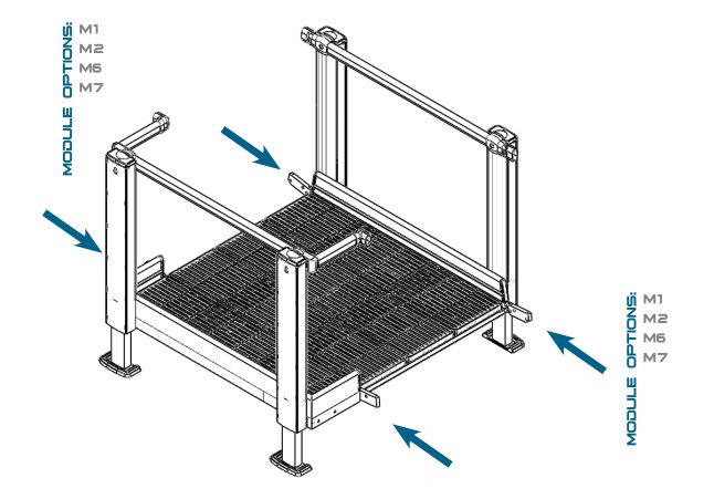 QRamp Module 9: 4' x 4' Straight Platform - Broadened Horizons Direct