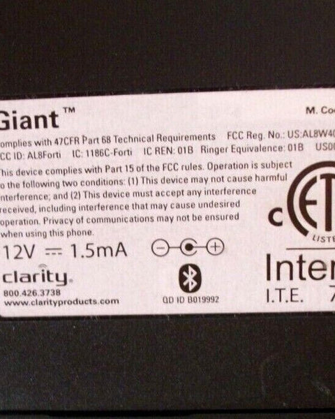 Clarity Giant Bluetooth Extra Loud Speakerphone 58270.200
