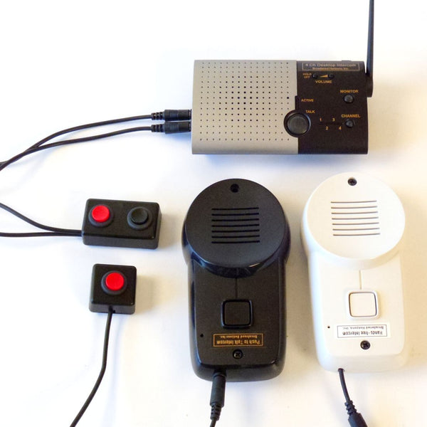 3 Location Hands-free Switch Enabled Wireless Intercom System -Client, Caregiver, & Front Door - Broadened Horizons Direct